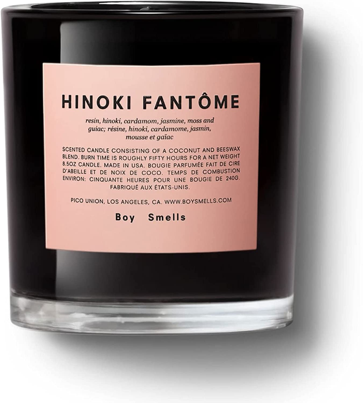 Hinoki Fantome  Candle. 50 Hour Long Burn. Coconut and Beeswax Blend. Luxury Sce
