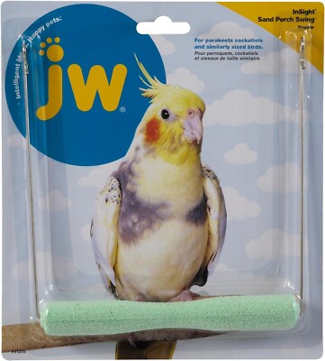 JW Pet Company Insight Sand Perch Swing Bird Toy Regular Swinging 8.5'' X 8'' X 1''