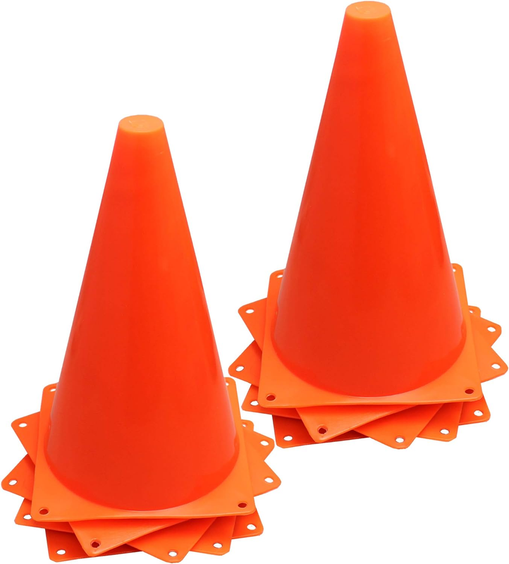 Marker Cones (Set of 10), 9-Inch, Orange