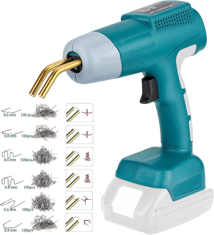 Cordless Plastic Welder Gun Compatible with Makita 18V Battery with 600PCs Hot S