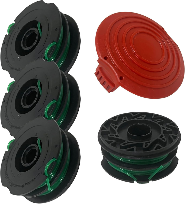 4PC GH1000 DF080 Spool for Black and Decker GH1100 GH2000 Grass