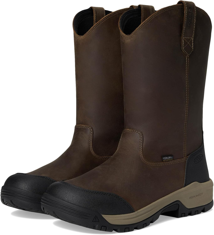 KEEN Utility mens Evanston Soft Toe Waterproof Leather Durable Construction Pull