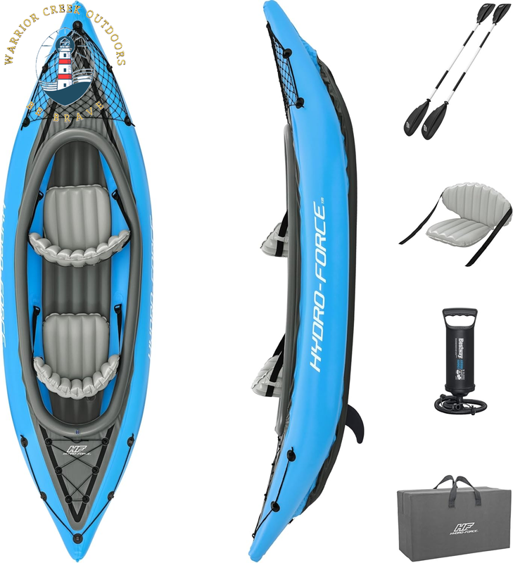 Bestway Hydro Force Inflatable Kayak Set | Includes Seat, Paddle, Hand Pump, Sto