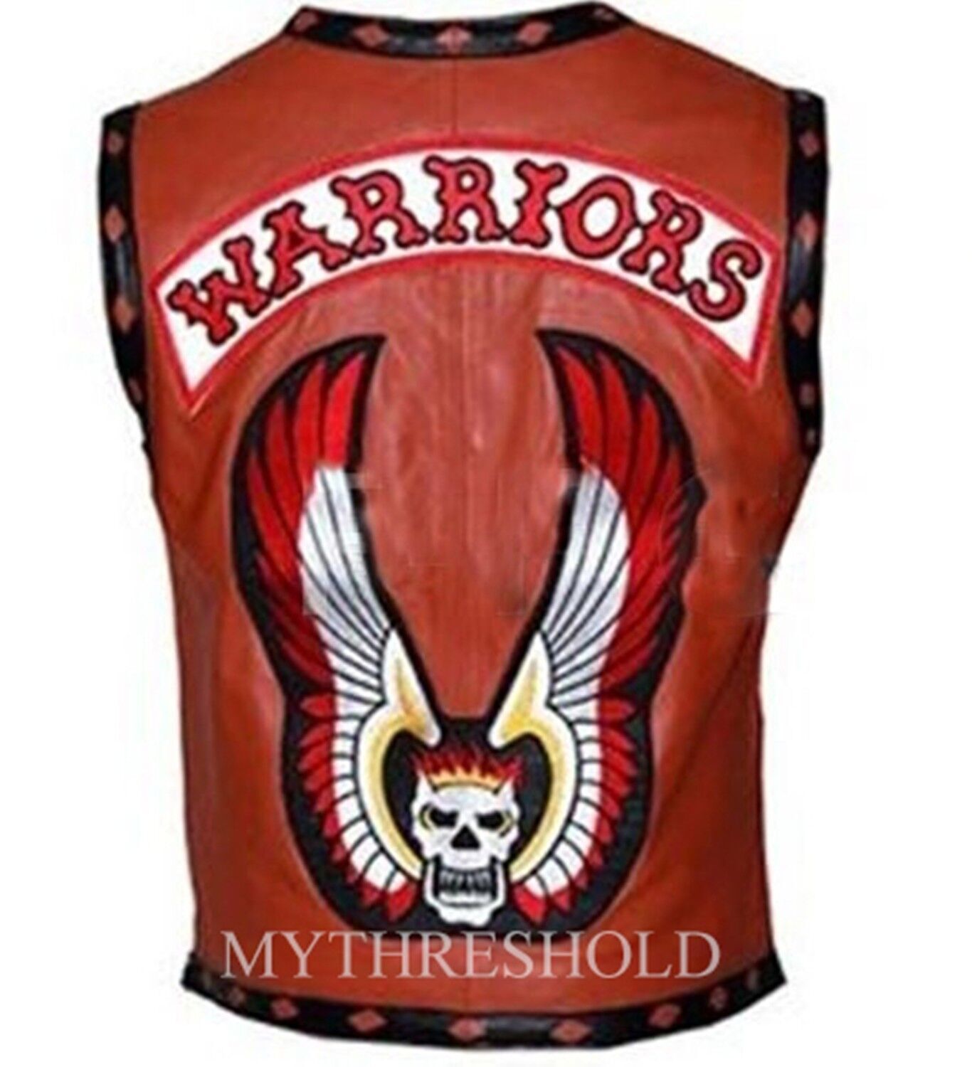 The Warriors Movie Stylish Vest Leather Jacket Bike Riders