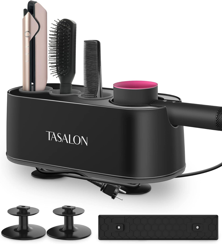 Hair Dryer Holder, Hair Tool Organizer, 3 in 1 Wall Mounted/Cabinet Door/Counter