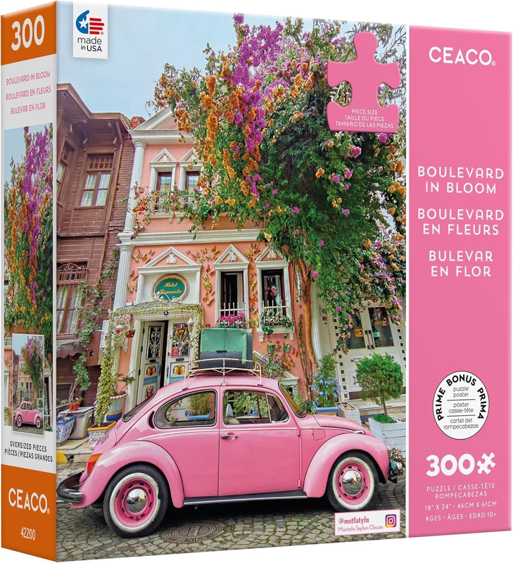 - Scenic Photography - Boulevard in Bloom - 300 Piece Jigsaw Puzzle