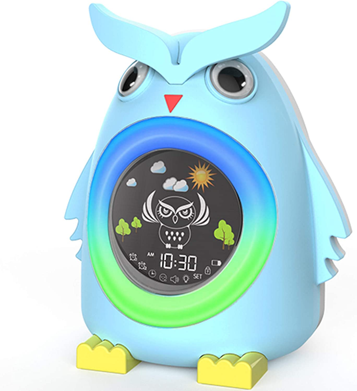 , Toddlers Sleep Training Clock With Night Light Sleep