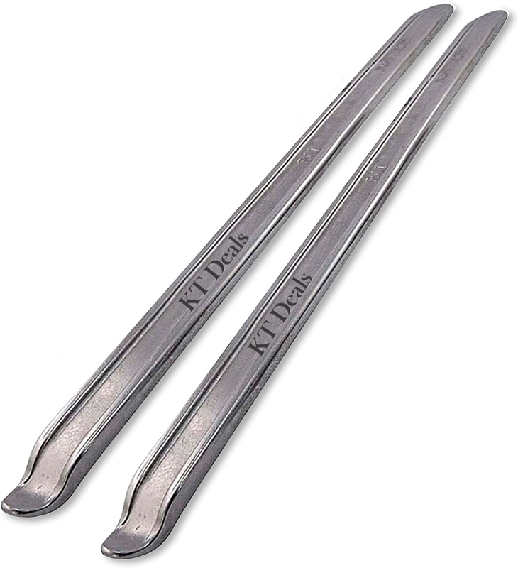 KT Deals Tire Iron Spoons Changing Tire Lever Bar Set of 2 Tire Repair Tool Kit