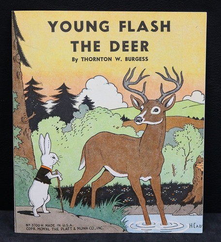 VINTAGE 1930s  Platt & Munk Co. Children's Book Young Flash The Deer Sat191