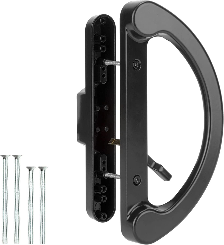Patio Sliding Glass Door Handle Replacement Set,Mortise Style Reversible Design