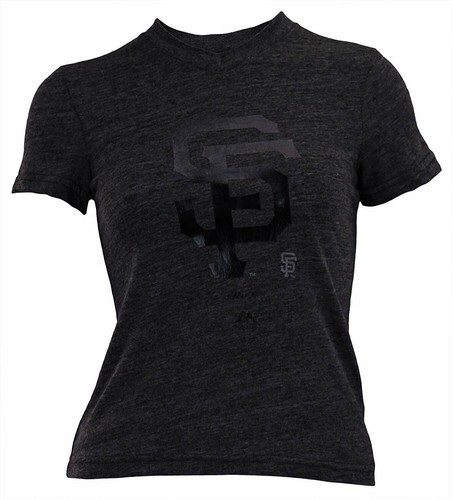 Футболка Majestic MLB Youth Girls San Francisco Giants Slider Tri-Blend Tee