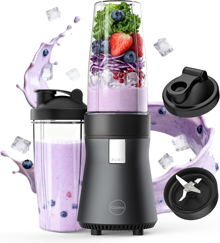 700W Single-Serve Blender for Shakes & Smoothies w/ Ice Crushi...
