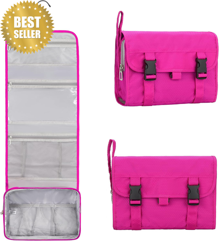 Travel Hanging Toiletry Bag for Women Men Large Capacity Makeup Bag Waterproof C