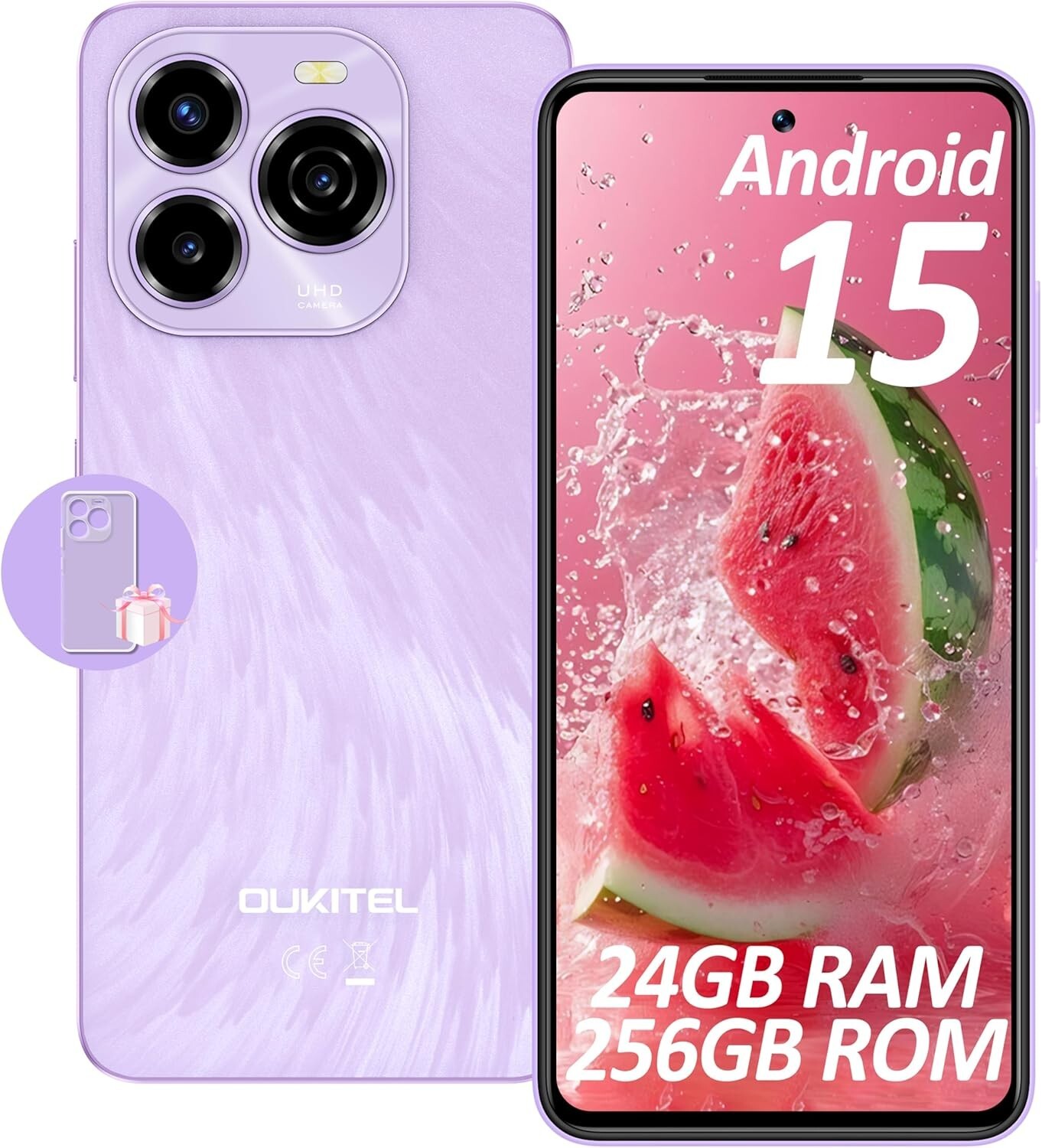 OUKITEL C65 Pro Mobile Phones, Android 15-24GB+256/1TB