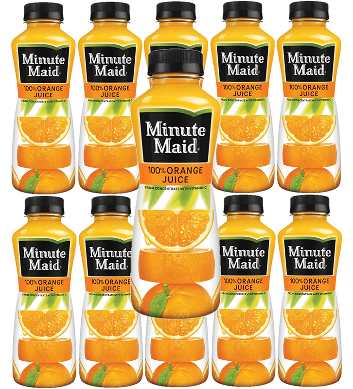 Minute Maid Orange Juice, 12Oz Bottles, Pack of 10