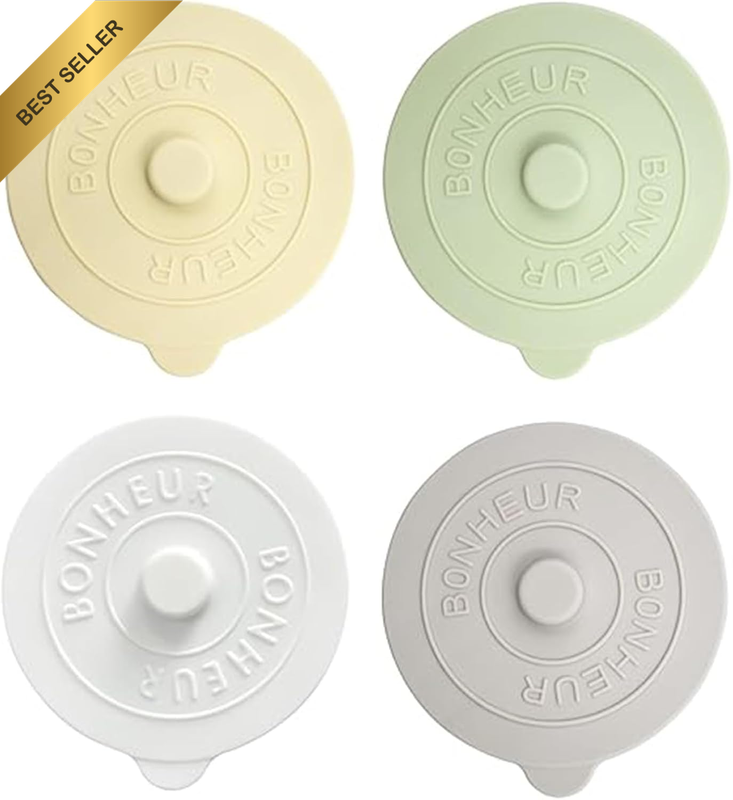 ​ Reusable Silicone Drink Lids (4-Pack) - 10Cm/4In Universal Stretchable, Airtig