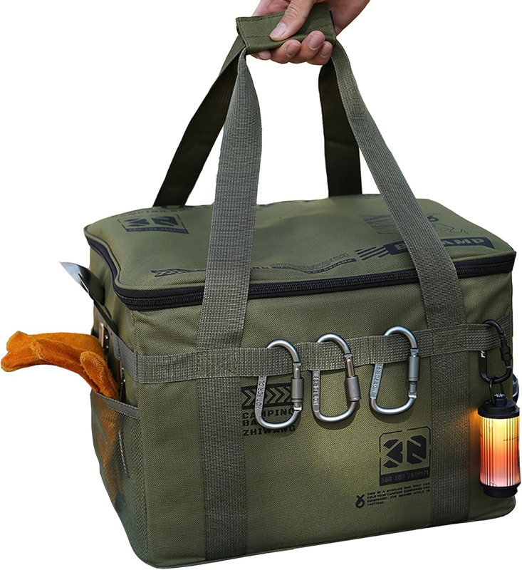 Tactical Camping Storage Bag 30L Collapsible Kitchen Organizer Cookware Oxford