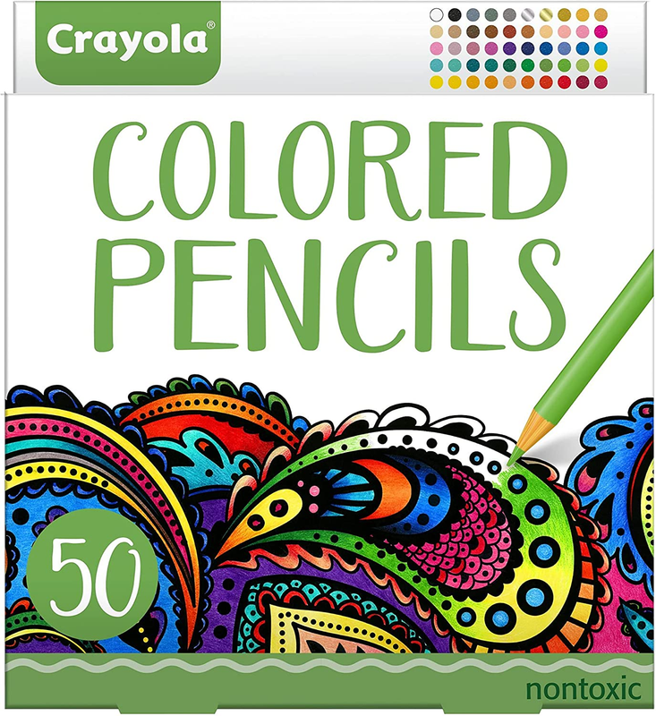 For Adults (50 Count), Colored Pencil Set For Adult Colo