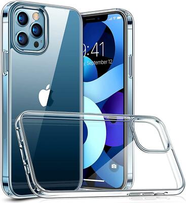 For iPhone 16 15 14 13 12 Pro Max 11 XS 8 Crystal Clear Silicone Back Case Cover