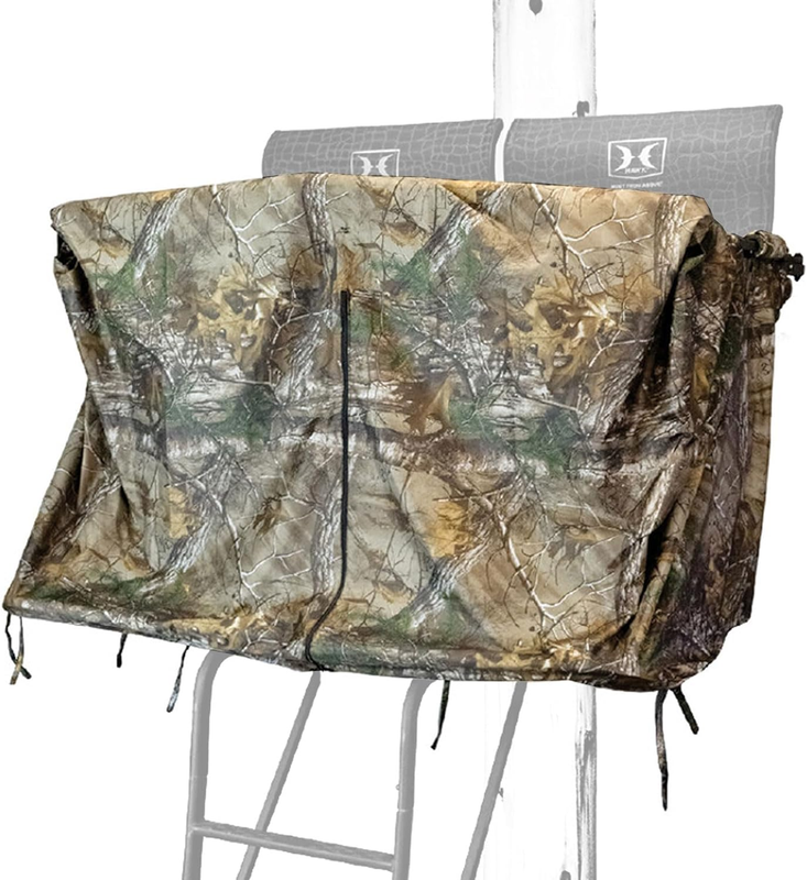 2 Man Ladder Blind Kit, Durable Hunting Archery Concealing Camo 10' X 45" Weathe