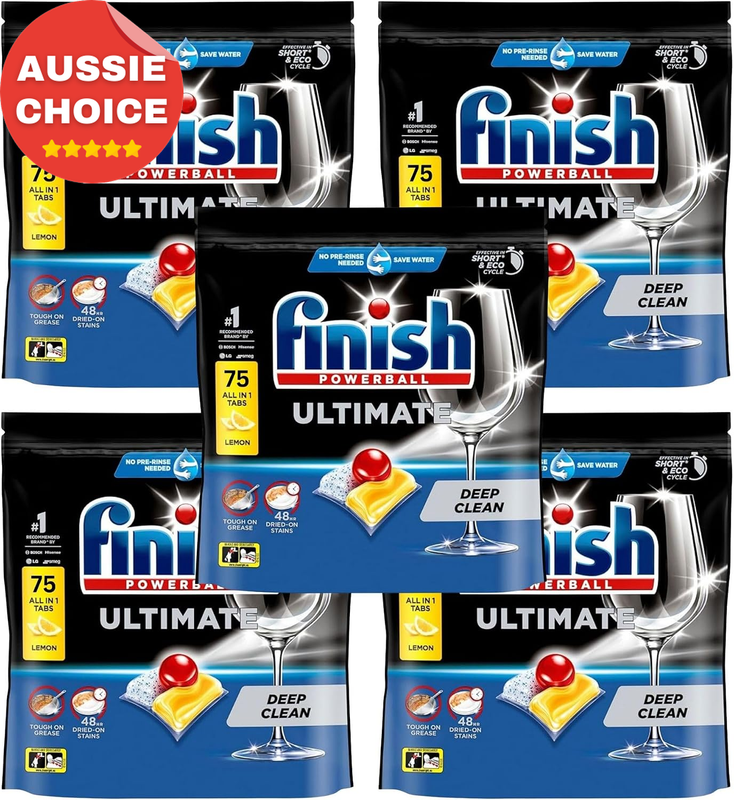 Lemon Dishwashing Tablets 375 Count Powerful Grease Cutter Fresh Scent