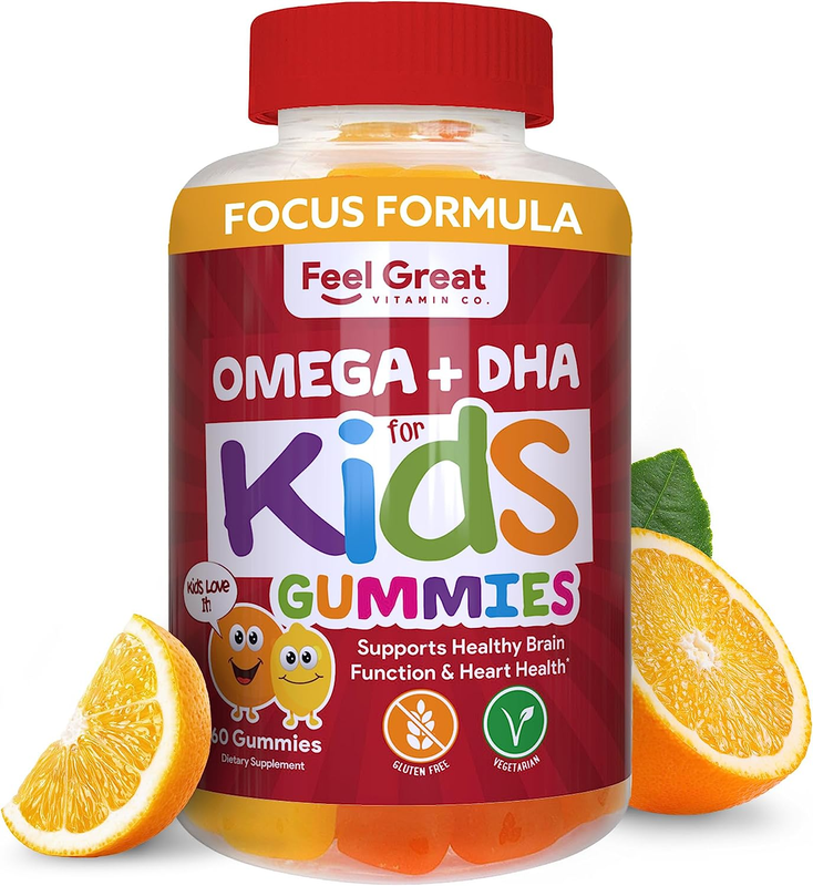 Feel Great Vitamin Co. Complete DHA Gummies for Kids | with 