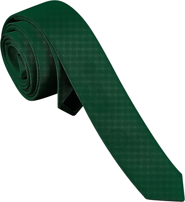 Men'S Skinny Ties Solid Color Formal Neckties 1.58