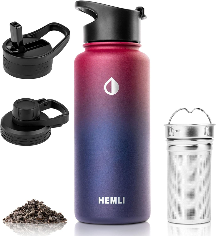 32 Oz Tea Infuser Bottle, Tea Thermos, Tea Tumbler with Infuser, Insulated Tea T