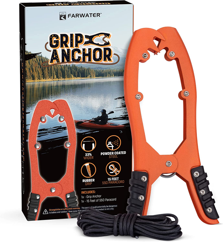 Canoe Anchor Grip - Boat, Float Tube & Kayak Fishing Accessories, Kayaking Equip