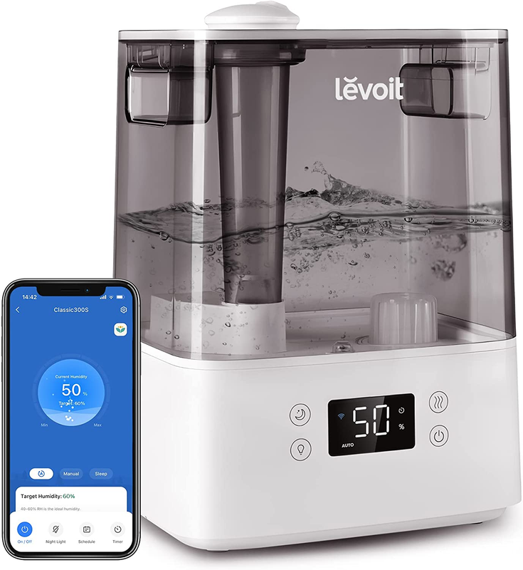 S For Bedroom Large Room Home, (6l) Cool Mist Top Fill Essen