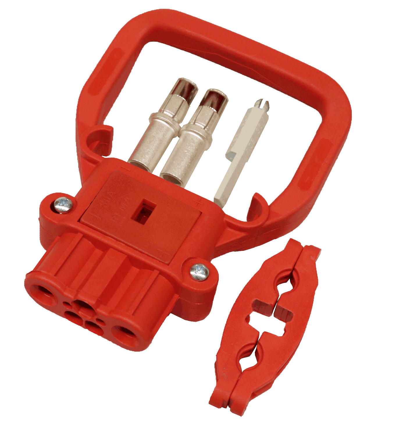 Produktbild von Anderson SBE/Rema SRE 160A Hochstromstecker – Rot, 24V, Inkl. 2 Hauptkontakte Für 50mm², Säurefest, CE-geprüft, Für Batterie- Und Industrieverbindungen