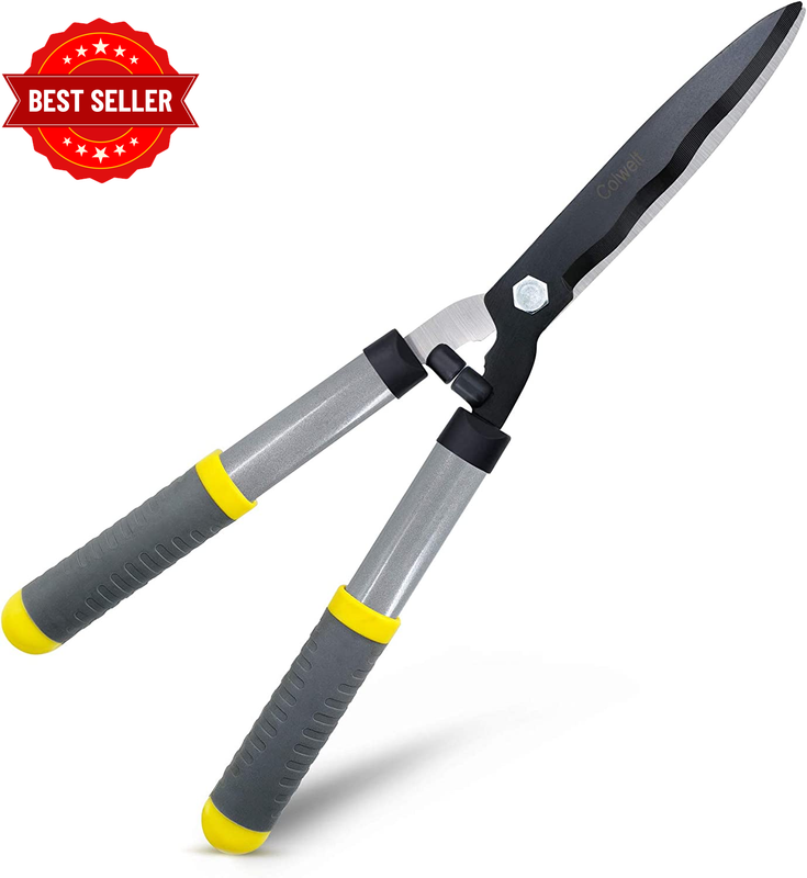 Hedge Clippers 21'', Hedge Shears for Trimming Borders, Boxwood, and Bushes, Hed