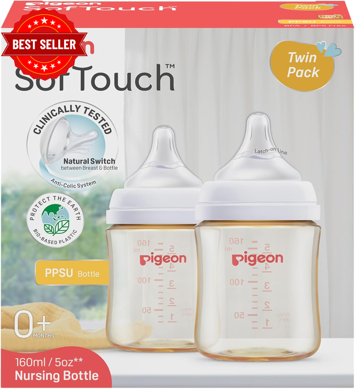 SOFTOUCH BPP Nursing Bottle PPSU 160ML Twin Pack L