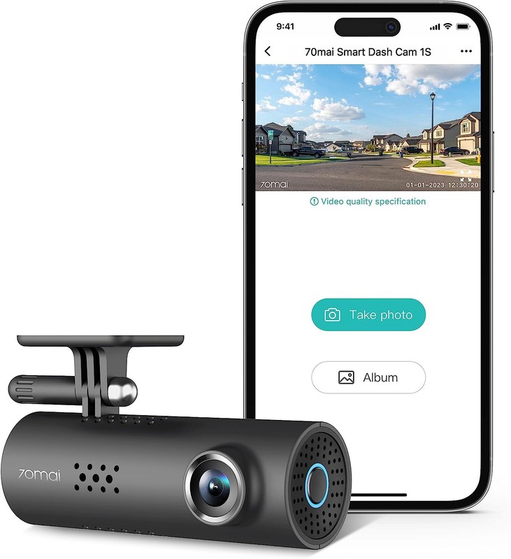 70Mai Smart Dash Cam 1S Recorder Camcorder1080P  Night Vision Wide Angle G-Senso