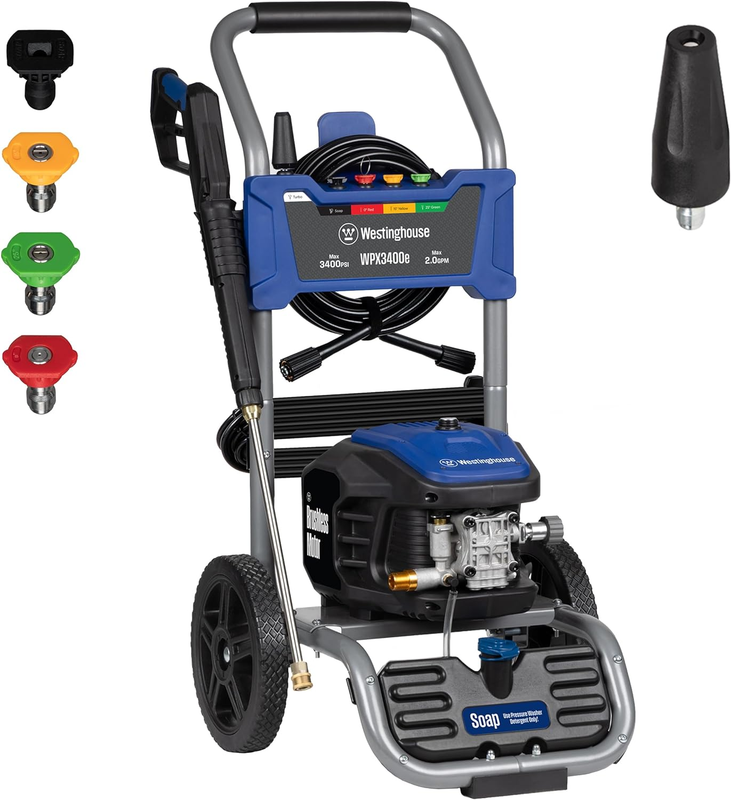 Westinghouse Wpx3400E Electric Pressure Washer, 3400 Max PSI