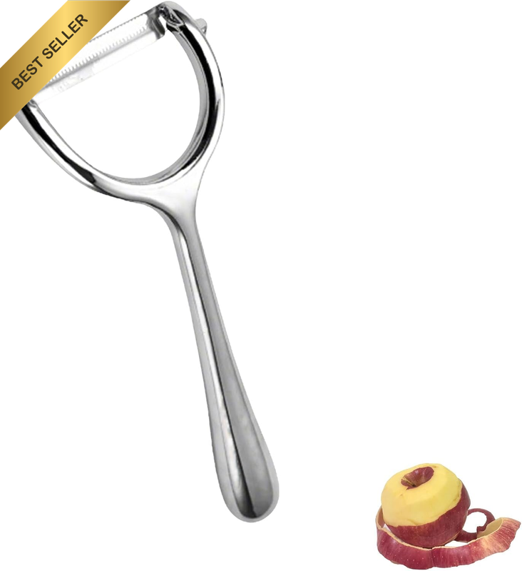 Y-Shaped Stainless Steel Vegetable Peeler with Ultra Sharp Serrated Blades, Ergo