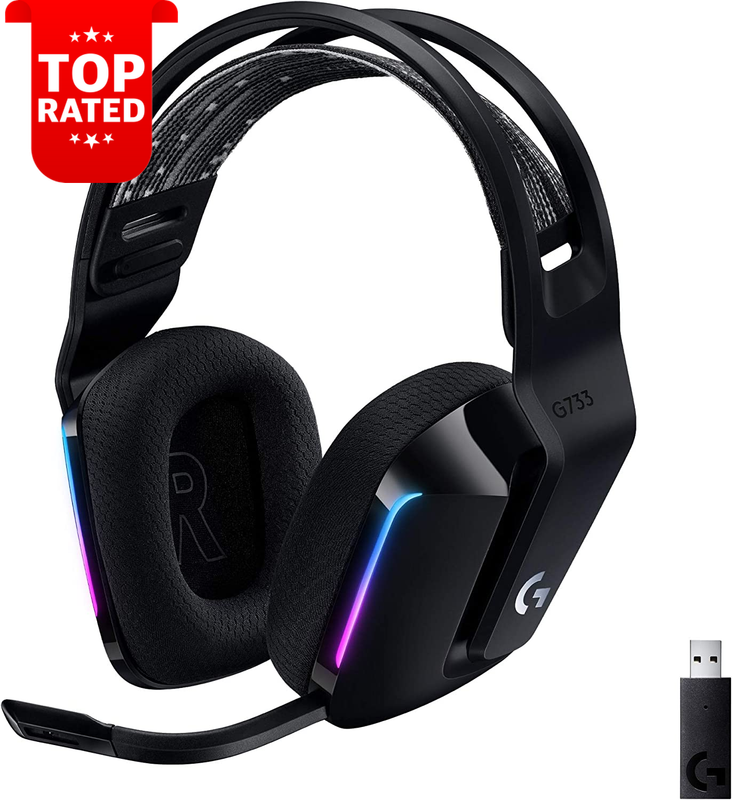 Lightspeed Wireless RGB Gaming Headset Black 733 Noise Cancelling Sound