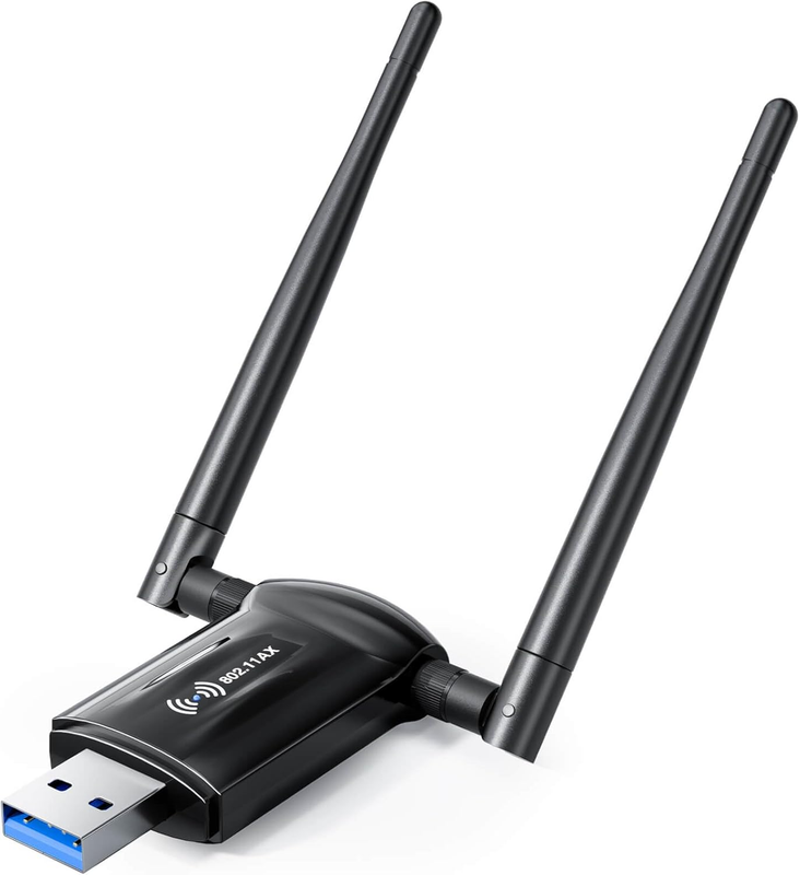 Adaptador WiFi USB para PC de sobremesa - Nineplus 1800Mbps Wi-Fi