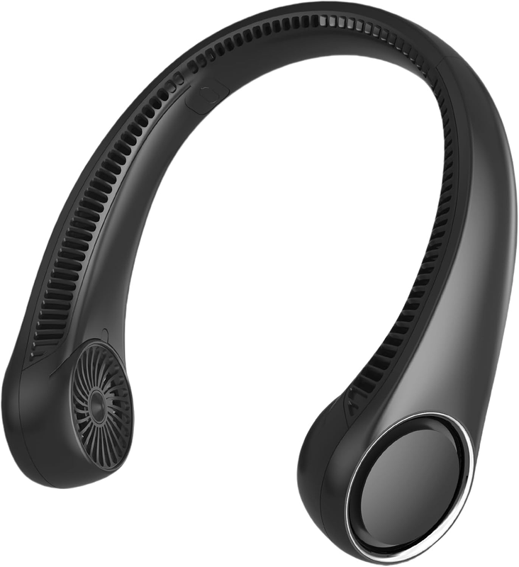 Portable Neck Fan, Hands Free Bladeless, 360 Cooling Personal Fan