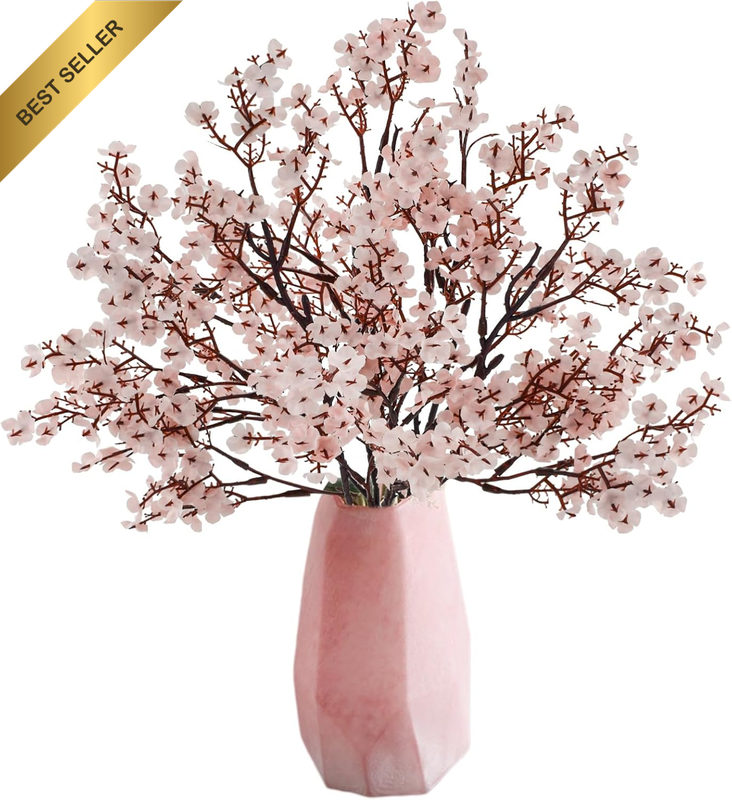 Babys Breath Artificial Flowers 6Pcs Fake Flowers Real Touch Faux Gypsophila Bou