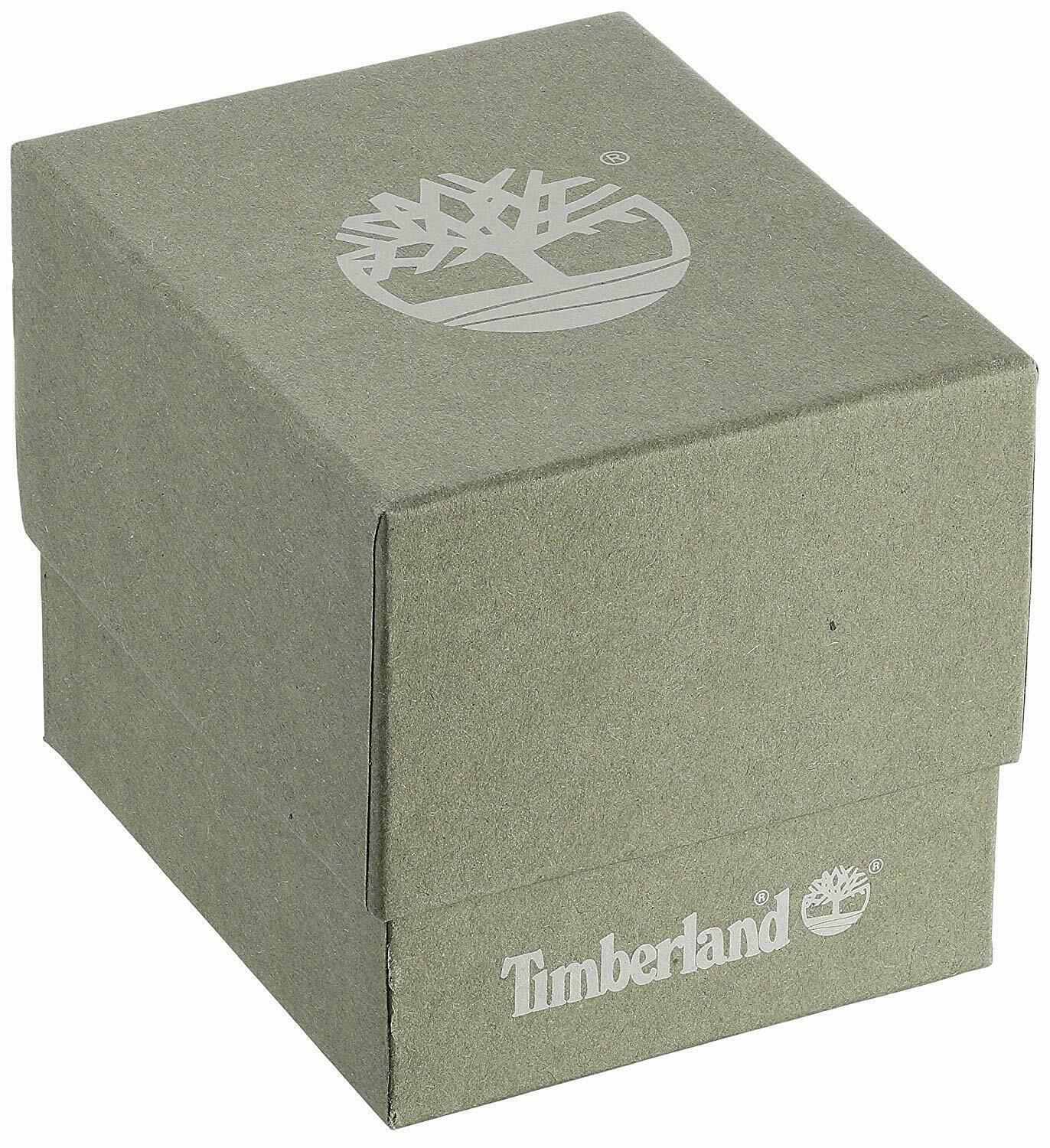 Pre-owned Timberland Chronograph Quartz With Leather Strap 5 Atm Men's Watch 15026jsb/02