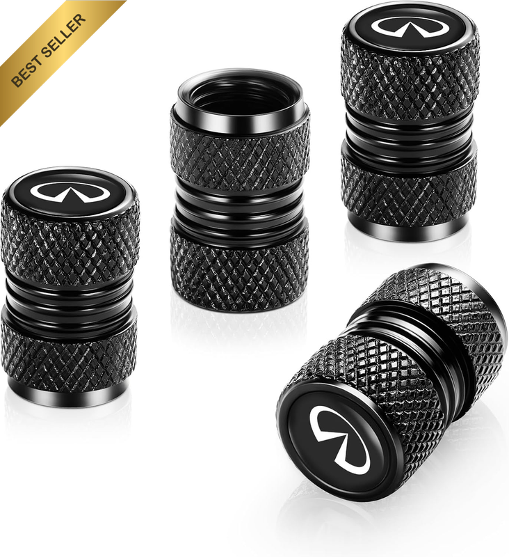 4 Pcs Metal Car Wheel Tire Valve Stem Caps for Infiniti Q50 FX35 FX37 F50 QX70 Q