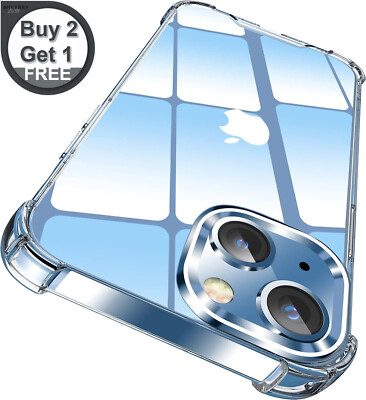 Shockproof Clear Case For iPhone 16 15 14 13 12 11 Pro Max Mini X Xs XR 7 8 6 SE