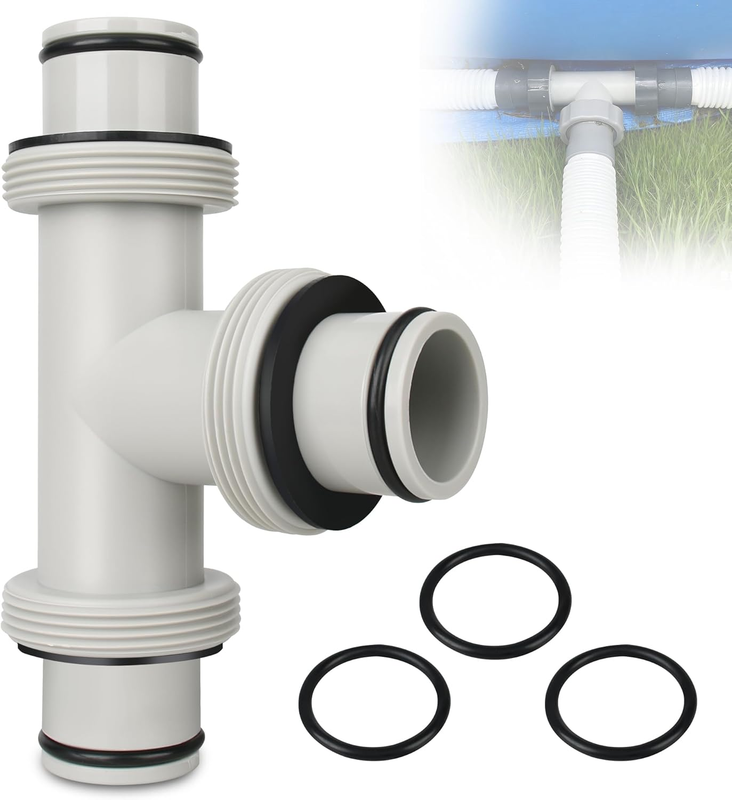 3 Port Hose Adapter for Intex Pool Filter Pump Saltwater System Joint Leak Proof