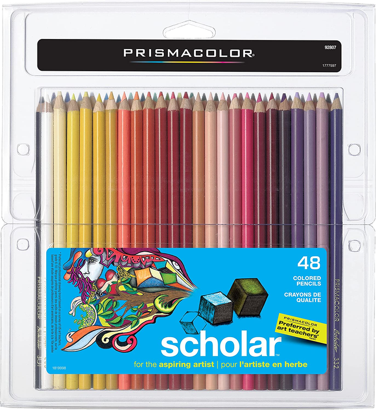 Prismacolor Scholar Colored Pencils, Adult Coloring, 48 Pack