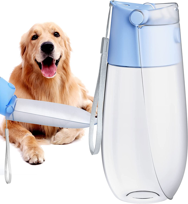 Portable Dog Water Bottle for Walking, 20 Oz Dog Water Bowl Dispenser, Leak-Proo