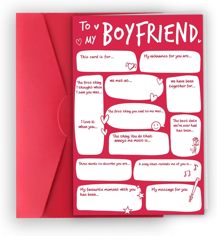 Romantic DIY Valentines Day Card for Boyfriend, Unique Valentine'S Day