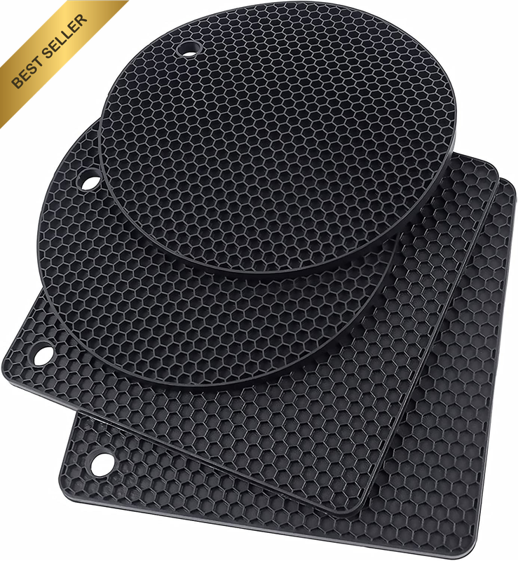 Silicone Trivet Mats - Heat Resistant Trivet Mats Pot Mat Pot Coaster for Counte