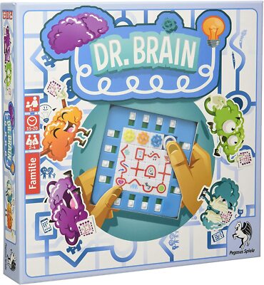 Pegasus 57107G - Dr. Brain, Schiebe-Puzzle, Denkspiel, Geduldspiel 