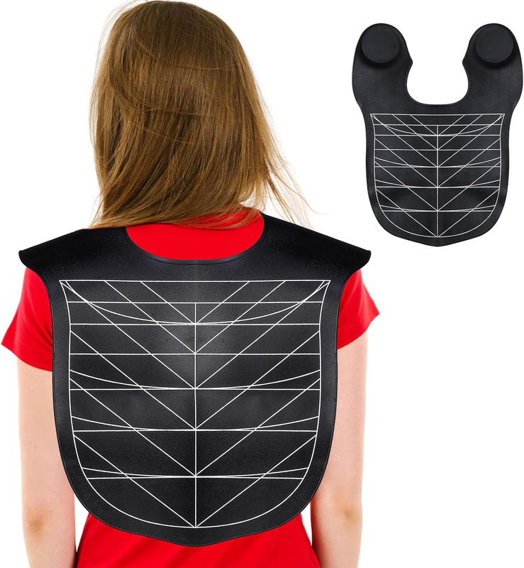 Hair Cutting Collar Cape, Silicone Hair Cutting Guide Cape for Styling, Salon Ha
